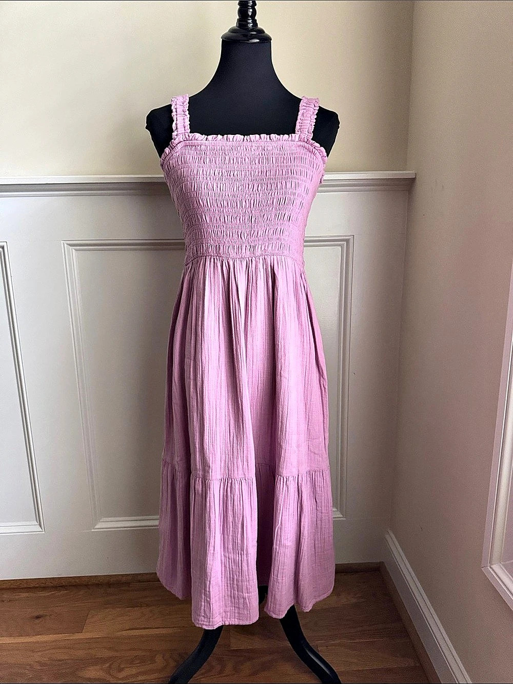 Gap Pink Midi Dress Size Medium Like New